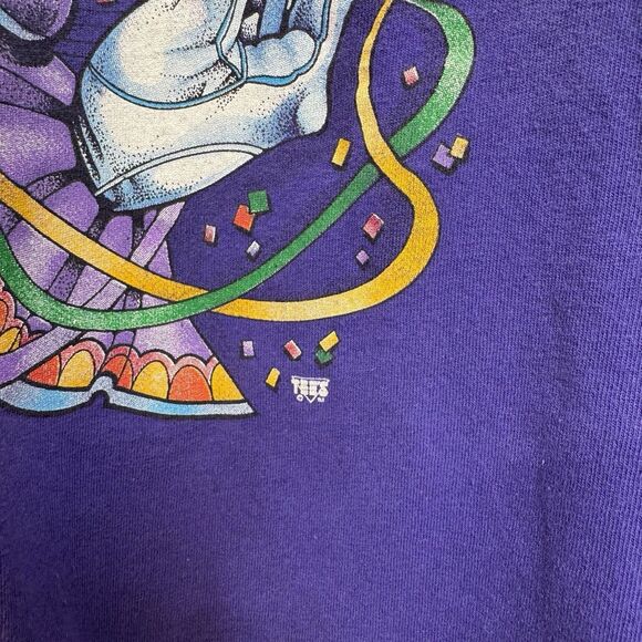 New Orleans Mardi Gras T- Shirt Mens L Single Stitch Tee's Unlimited Vintage - Picture 5 of 8